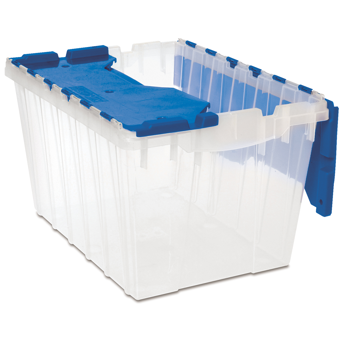 plastic storage crates with lids