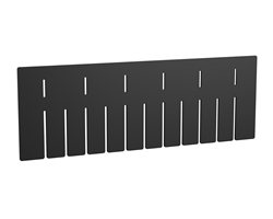 Short Divider for Akro-Grid Box 33226, 6 Pack, Black (41226)