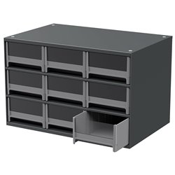 19-Series Steel Cabinet w/ 9 Drawers, Gray (19909)