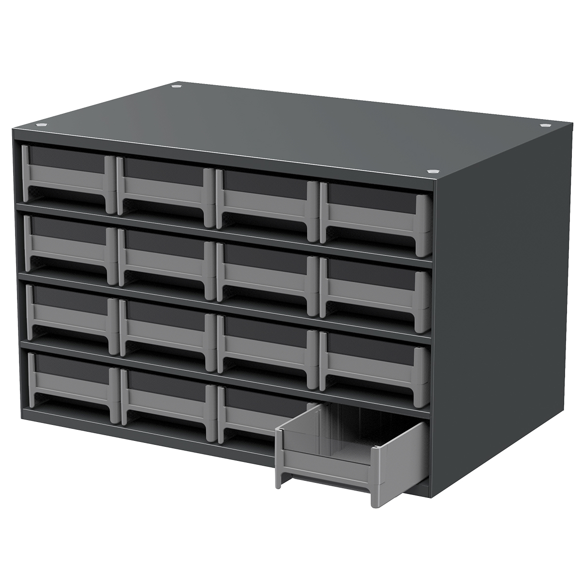 Akro-Mils 10116 16 Drawer Plastic Parts Storage Hardware and Craft Cabinet 10.5-Inch x 8.5-Inch x 6.5-Inch Black Pack of 2