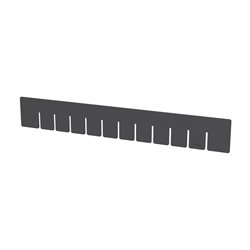 Short Divider for Akro-Grid Box 33223, 6 Pack, Black (41223)