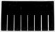Short Divider for Akro-Grid Box 33166, 6 Pack, Black (41166)
