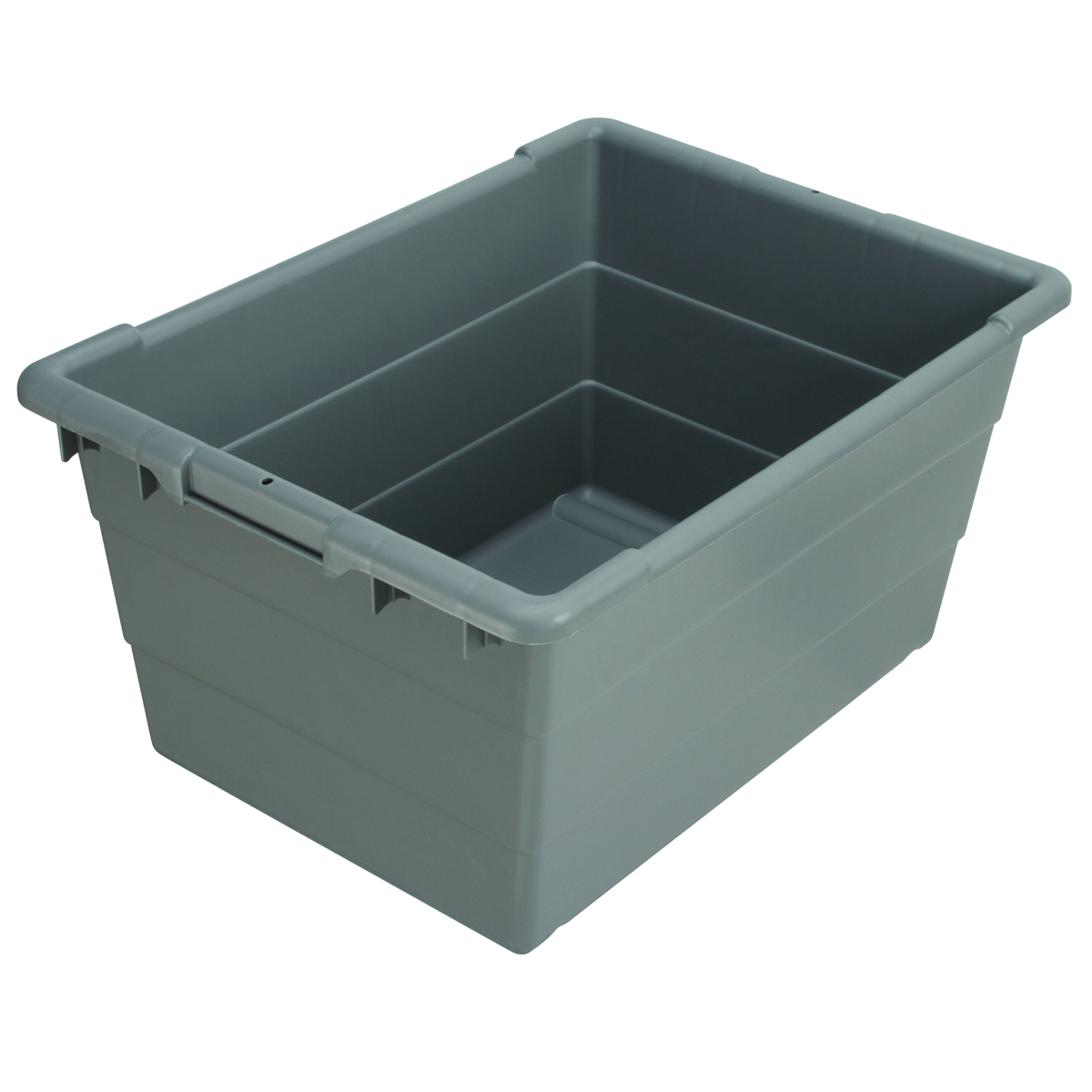 Two-Tone Plastic Stackable Tubs / Nestable Tubs - Greenwood Plastics  Industries