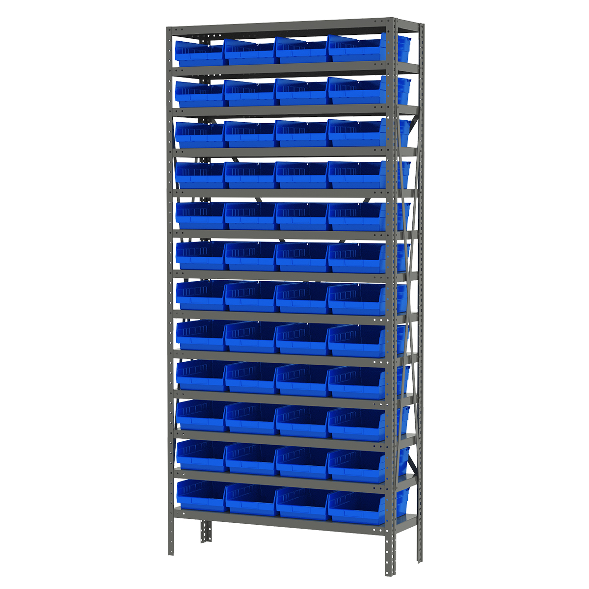 Akro-Mils Wire Shelving Unit, 12 Shelves