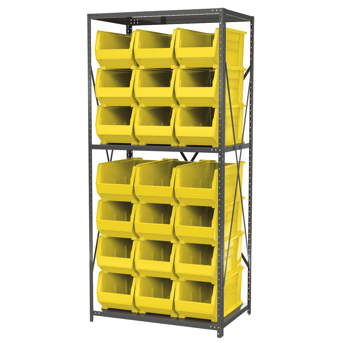 Akro-Mils Metal Shelving, Plastic Storage Bin Racks